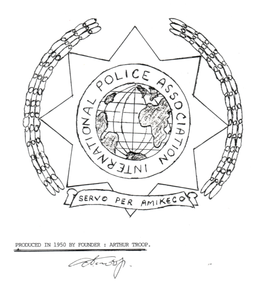 Skica IPA emblema, Arthur Troop, 1950